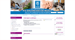 Desktop Screenshot of ifsi-diaconesses.aidel.com