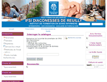 Tablet Screenshot of ifsi-diaconesses.aidel.com