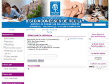 Tablet Screenshot of doc-ifsi-diaconesses.aidel.com