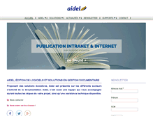 Tablet Screenshot of aidel.com